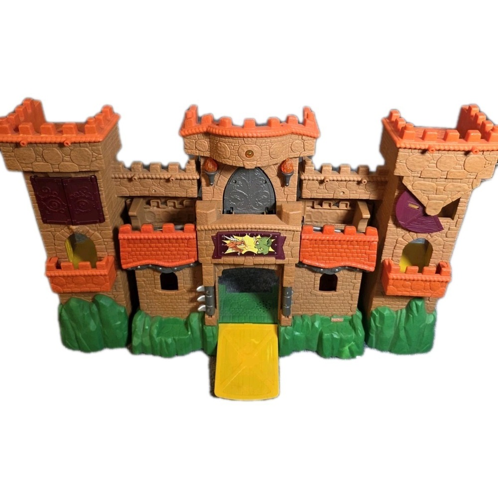 Fisher price Lot Eagle Talon Castle Playset Figures Dragon - Picture 1 of 6